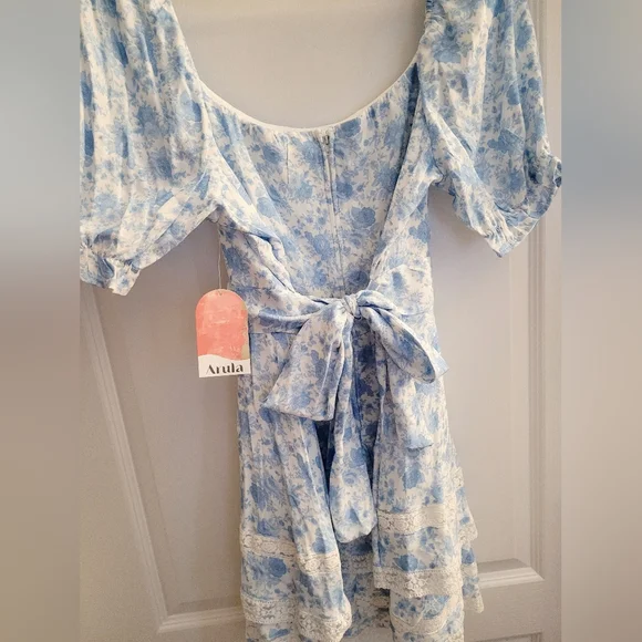 ARULA Light Blue Floral Mini Dress - Picture 8 of 11